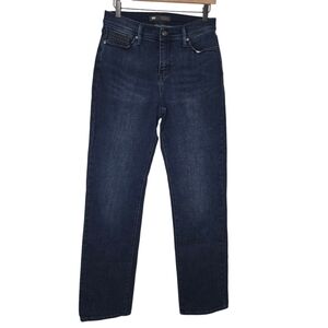 Levi's 512 Straight Leg Womens Perfectly Slimming Dark Wash Denim Jeans Size 8